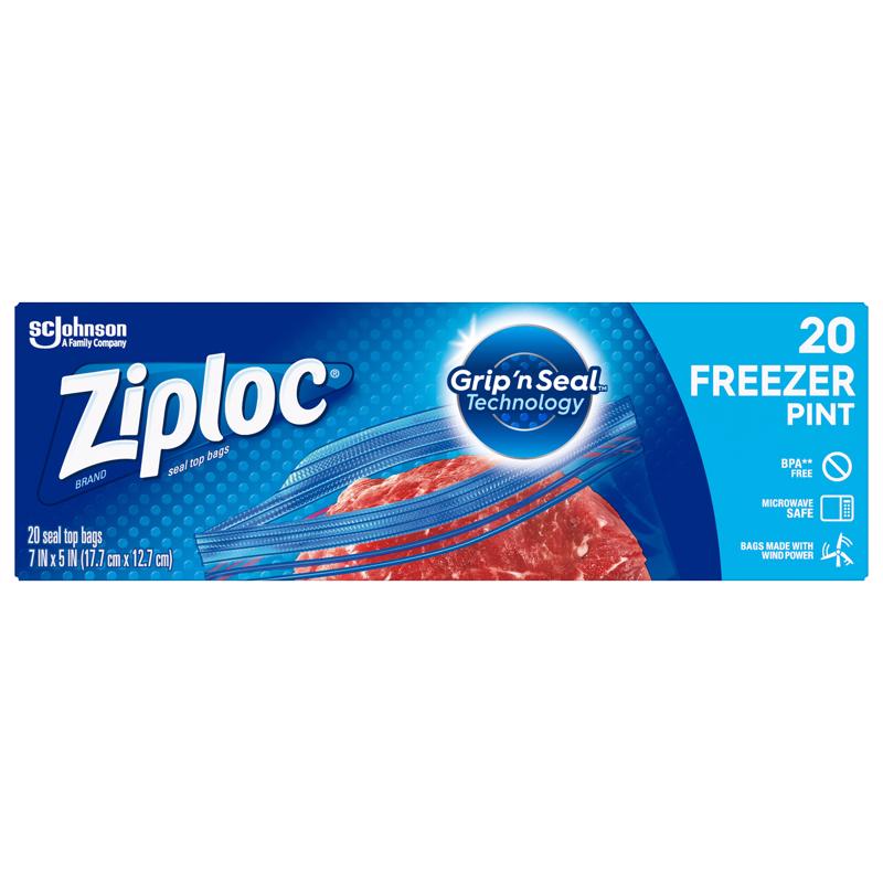 BAG ZIPLOC FREZR PT 20CT - Pack of 12