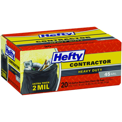 Emery Jensen contractor bags 45G, 20-pack, industrial and commercial waste disposal bags, shown in a pack of four.