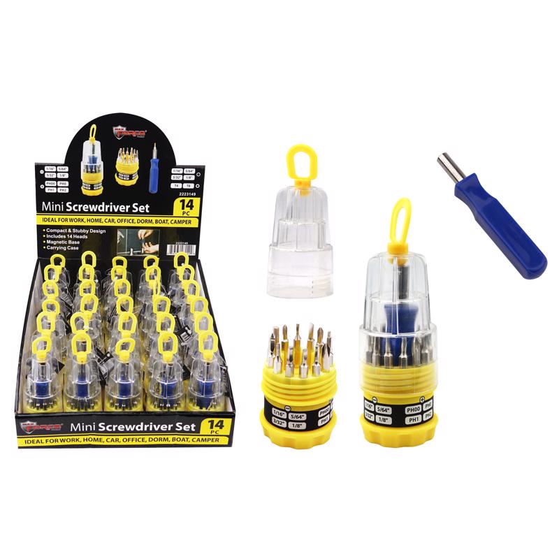 SCREWDRIVER SET 14PC - Pack of 30