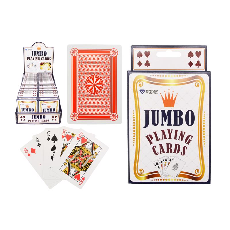 JUMBO PLAYNG CARD 5X3.5" - Pack of 36