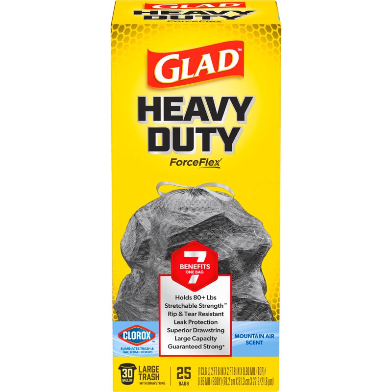 TRASH BAG MNTAR 30G 25PK - Pack of 6