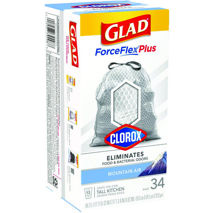 TRASH BAG MNTAR 13G 34PK - Pack of 6