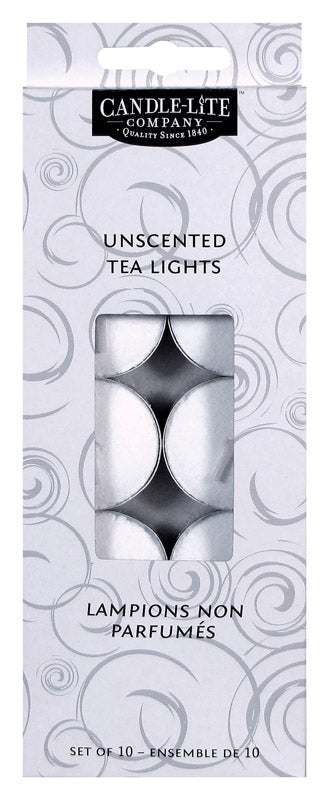 TEA LT CANDLE WHT - Pack of 12