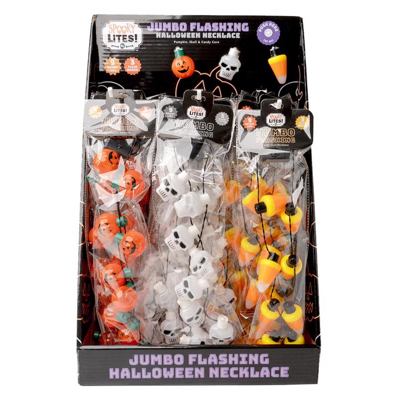 NEKLCE FLSHNG HALWN 24PC - Pack of 24