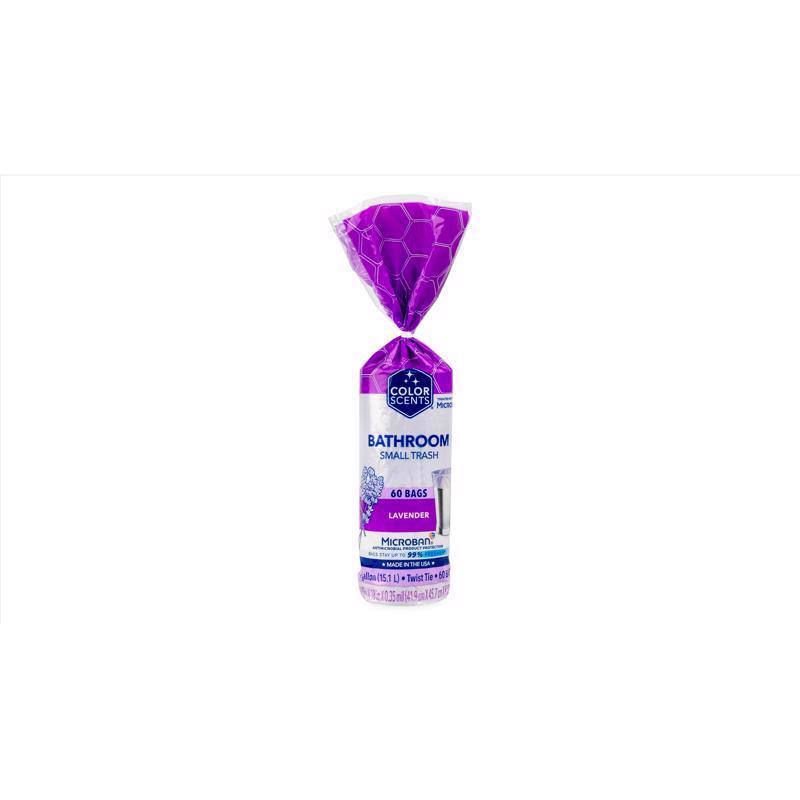 TRASH BAGS LVNDR 4G 60PK - Pack of 8
