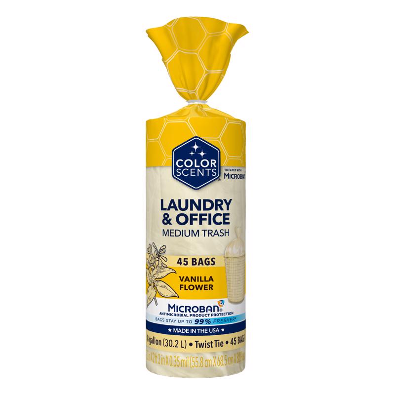 TRASH BAGS 8G VNILA 45PK - Pack of 8