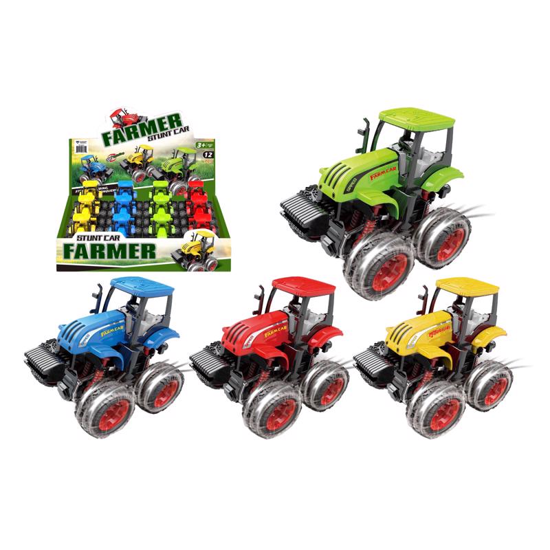 Emery Jensen Farm Tractor PLL Back Assortment checkers toys pack of 12 with colorful tractor images for kids' play and learning.