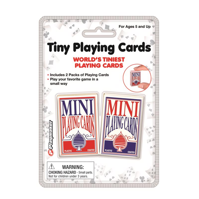 TINY PLAYING CARDS 2PK - Pack of 12