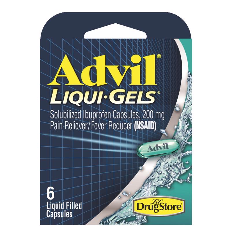 ADVIL LIQUID GELS 6CT - Pack of 6