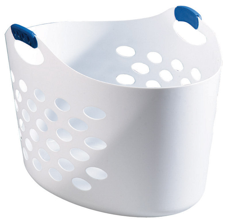 FLEX LAUNDRY BASKET WHT - Pack of 6
