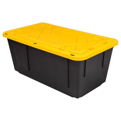 STORAGE TOTE Blk/ylw 40G - Pack of 4