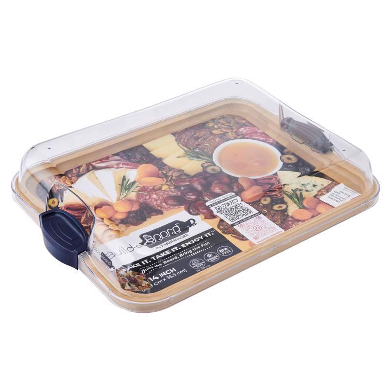 Pair of Emery Jensen navy wood cutting boards, 11x14 inches, perfect for kitchen food prep and chopping tasks.
