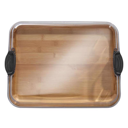 Pair of Emery Jensen black wood cutting boards, 11x14 inches, shown stacked and ready for kitchen use.
