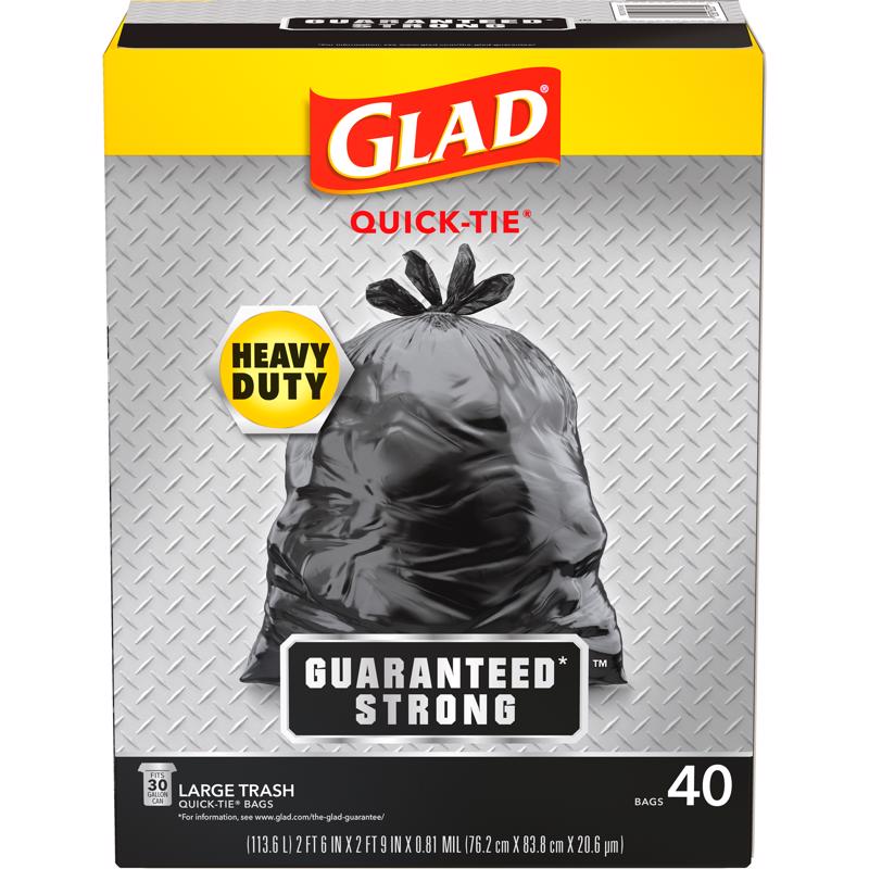 TRASH BAGS 30G 40PK - Pack of 4
