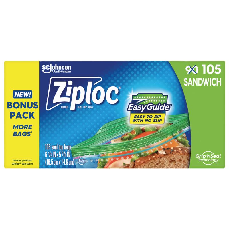 SNDWCH BAG PLST 105PK - Pack of 12