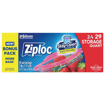 ZPR STRG BAGS 1QT 29PK - Pack of 12
