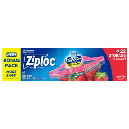 ZPR STRG BG PLST 22PK - Pack of 12