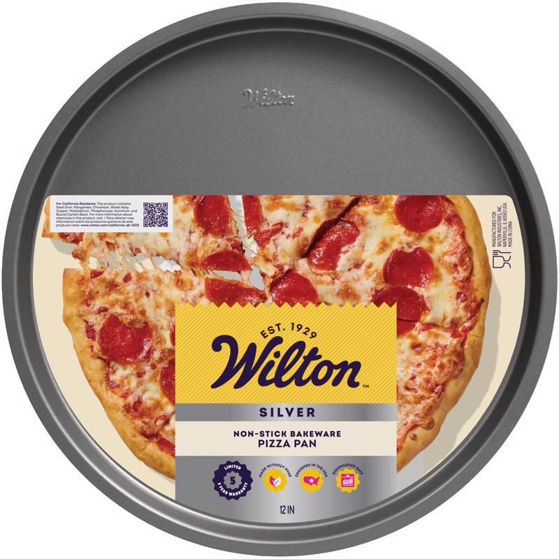 PIZZA PAN STL BLK 12" - Pack of 6