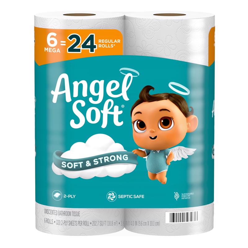 TLT PPR WHT 6ROLLS - Pack of 6