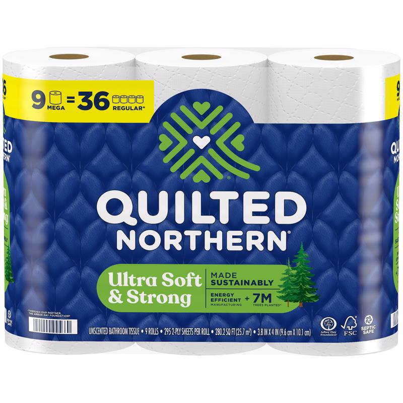 QN TLT PPR WHT 9ROLLS - Pack of 4