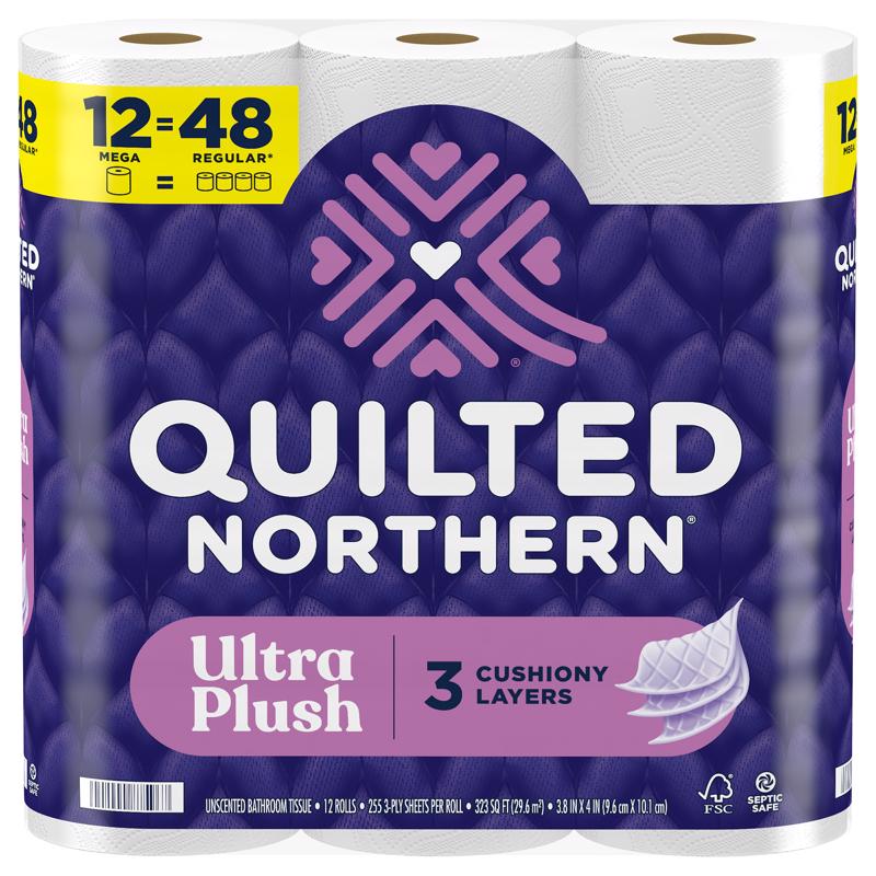 TLT PPR WHT 12ROLLS - Pack of 4