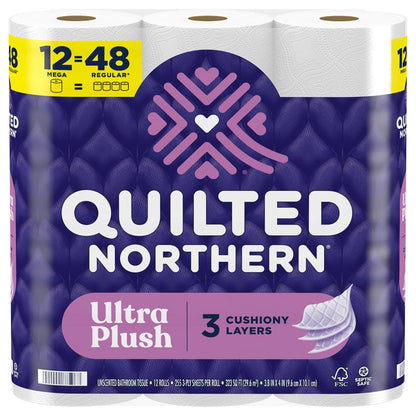 TLT PPR WHT 12ROLLS - Pack of 4