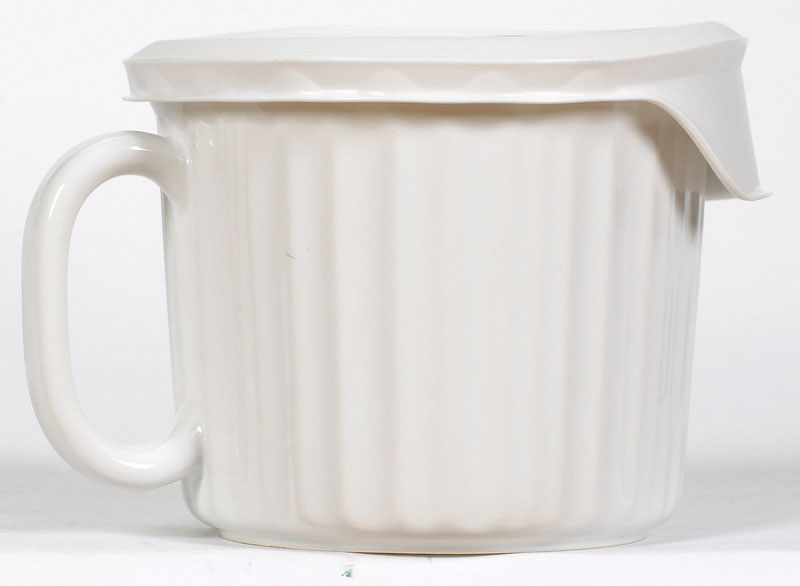 MUG 22OZ FRNCH WHT W/cvr - Pack of 4