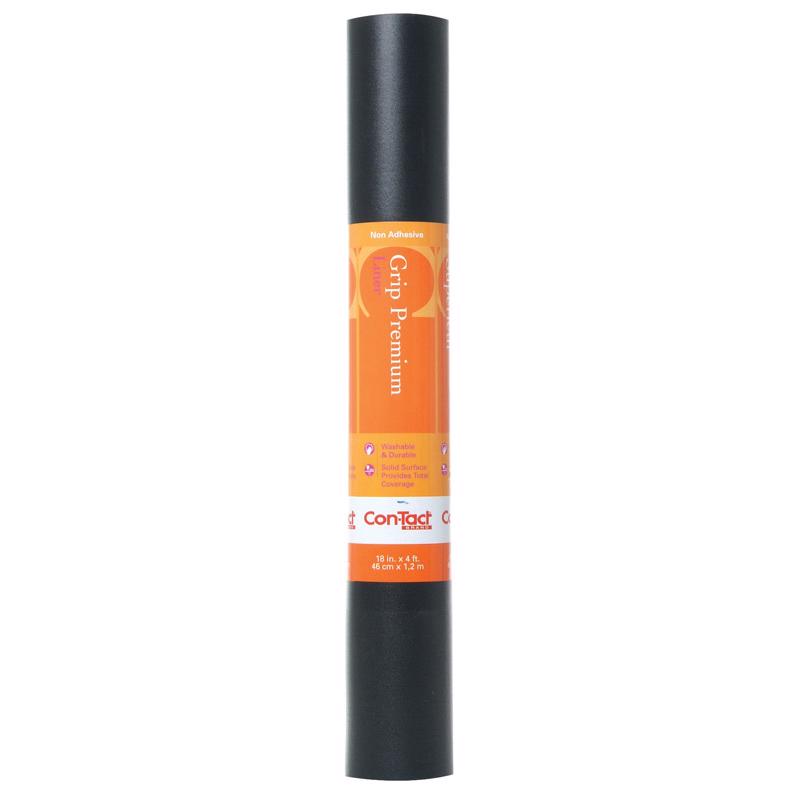 LINR18"X4'SOLID GRIP BLK - Pack of 6