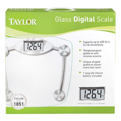 GLASS DIGITAL SCALE CLR - Pack of 2