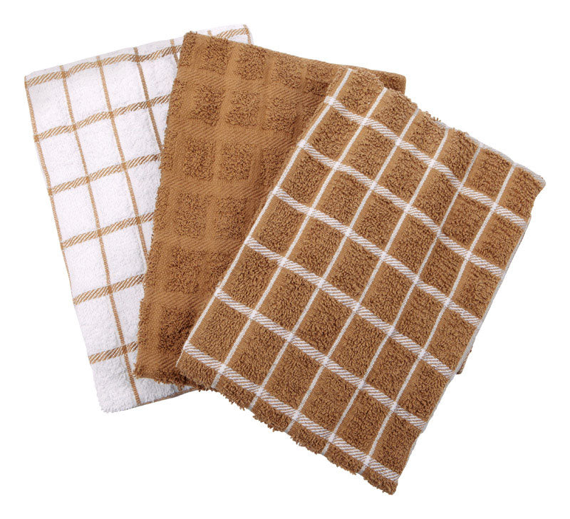KITCHEN TOWEL MOCHA3-PK - Pack of 3