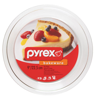 PLATE PIE 9X1-1/4"PYREX - Pack of 6