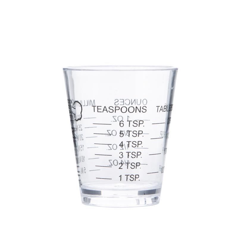 MEASURING CUP PLST CLR - Pack of 3