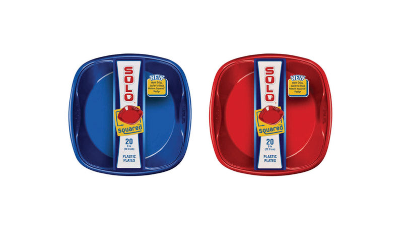 PLATE PLASTIC 9" - Pack of 12