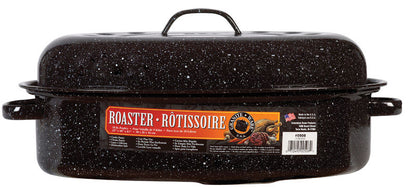 Emery Jensen covered roaster oval 10lb pack of 2, heavy-duty broilers and roasters for baking, roasting, and cooking large meals.