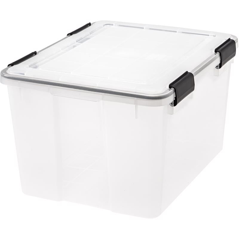 STORAGE BOX CLEAR 46QT - Pack of 6