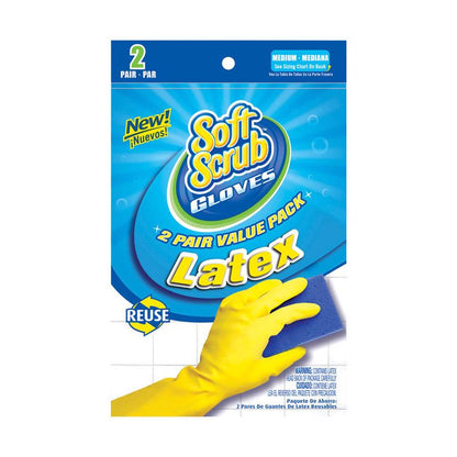 CLN GLOVE LTX M YL - Pack of 6