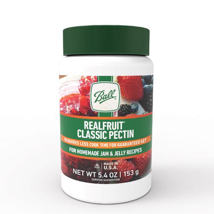 Emery Jensen Classic Pectin 4.7oz jar, part of pack of 12, for making jams and preserves, in a clear glass jar with label.