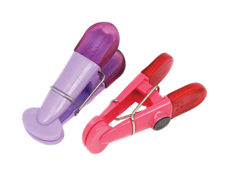 Set of three Emery Jensen magnetic clips, specialty gadgets with sturdy metal construction and strong magnetic grips.