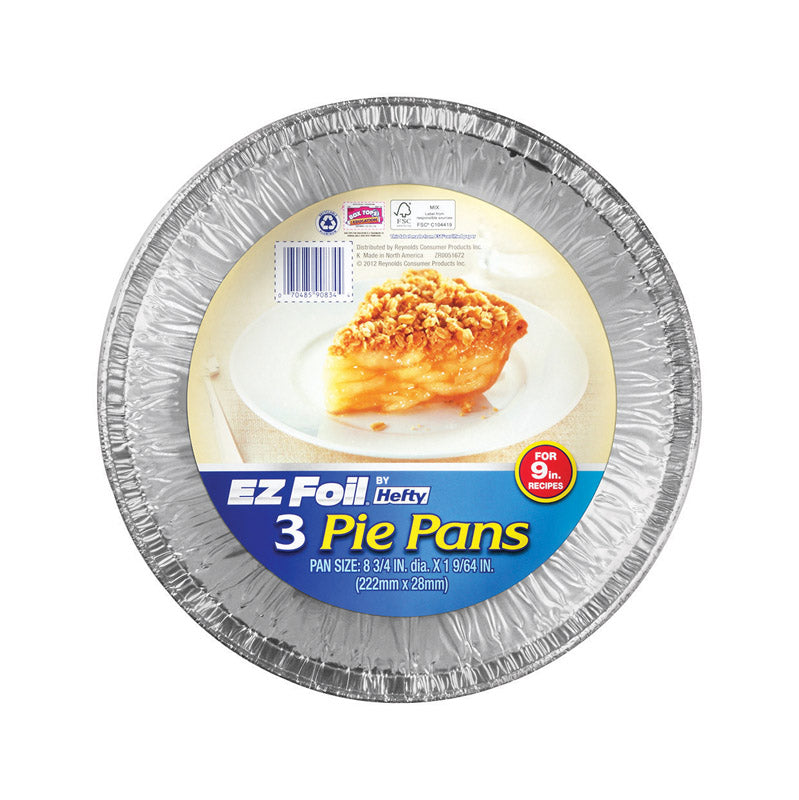 PIE PAN ALUM 3PK 8-3/4" - Pack of 12