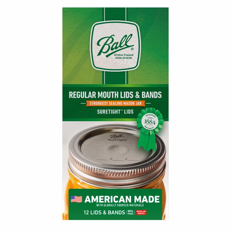 Set of 10 Emery Jensen Canning Lids and Bands for preserving jars, durable metal design with secure sealing.