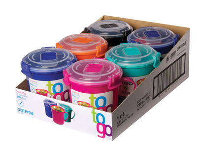 SOUP MUG ASST 22.1oz - Pack of 6