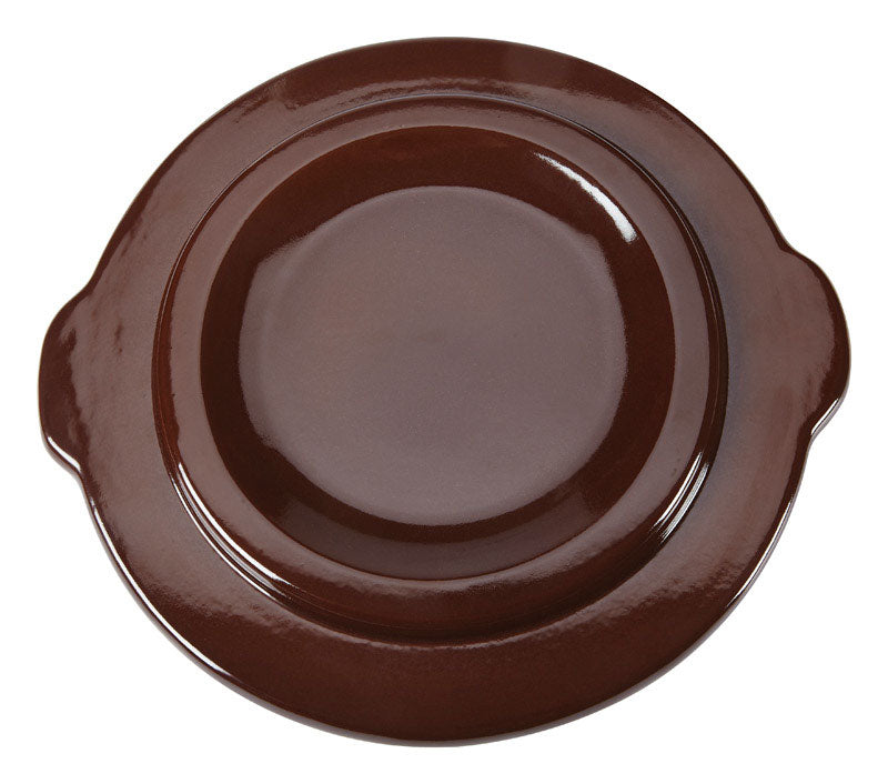 STONEWARE CROCK LID 3GAL - Pack of 2