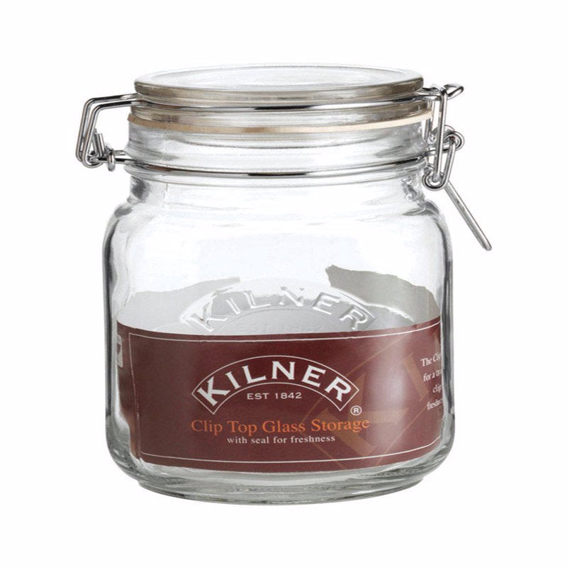 SQUARE CLIP TOP JAR 34OZ - Pack of 4