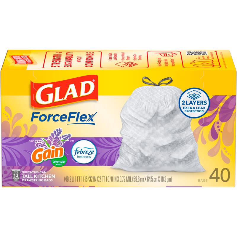 TRSHBAG 13G LAVNDR 40PK - Pack of 6