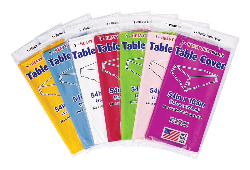 DISP TABLECLOTH 54"X108" - Pack of 48