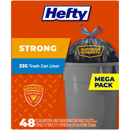 TRASH BAGS DRWG 33G 48PK - Pack of 3