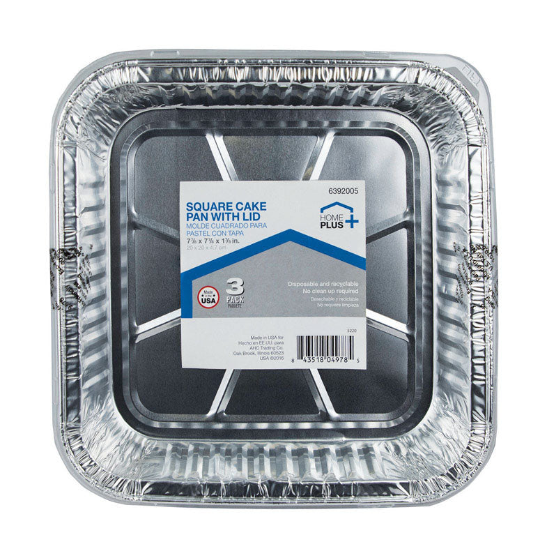 CAKE PAN W/lid 7-7/8"3PK - Pack of 12