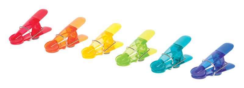 BAG CLIPS 6PC MGNTC ASST - Pack of 12