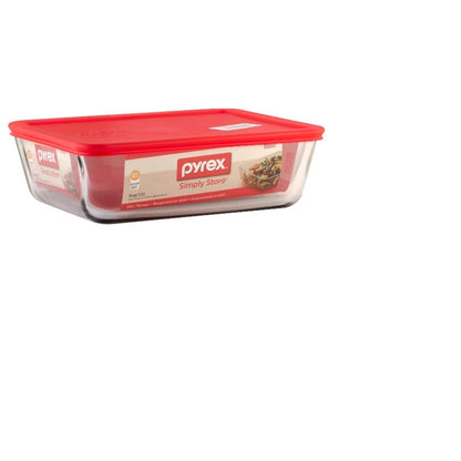 PYREX RCT W/lid RED 11C - Pack of 2