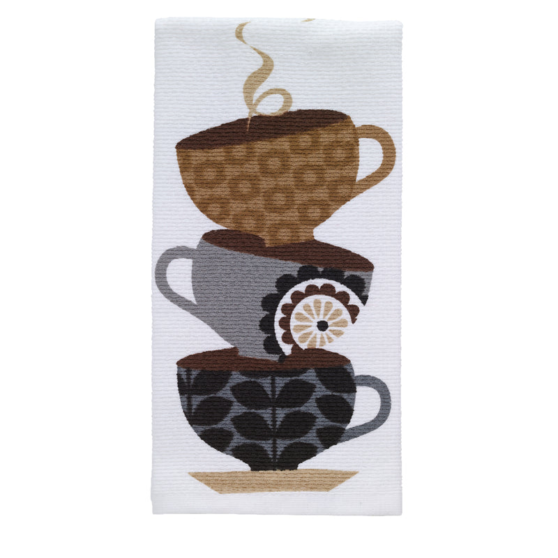 KITCHEN TOWL COFFEE CUPS - Pack of 6
